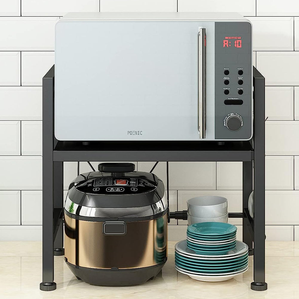 Scaffale Porta Microonde Allungabile Mensola da Cucina Estensibile Salvaspazio