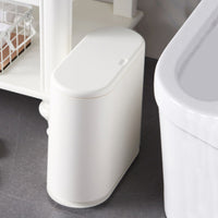 Pattumiera da Bagno in Poliuretano Bianco Capacità 9 Litri Salvaspazio Antiodore