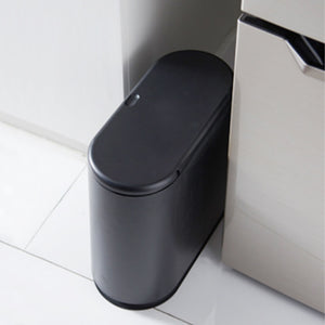 Pattumiera da Bagno in Poliuretano Nero Capacità 9 Litri Salvaspazio Antiodore