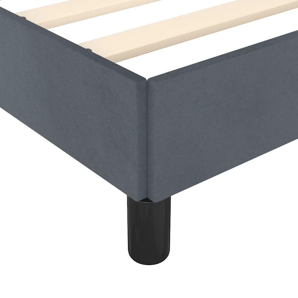 Struttura letto senza Materasso Grigio Scuro California King Velluto 347016