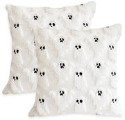 Set di 2 Coprisacco di Poliestere - 45x45 cm - Tessuto Pluchen soffice - Pelle amica - Resistente allo sfregamento - Cerniera rinforzata nascosta