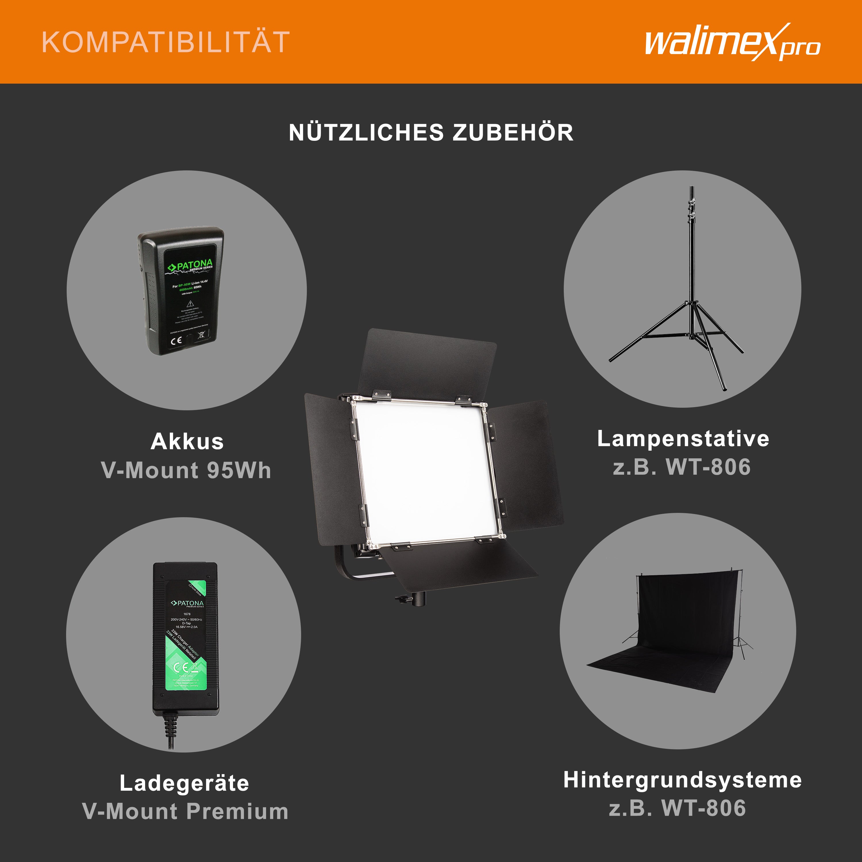 Rainbow Set 2 pannelli LED fotografia 100W e 2 cavalletti fotografici - Luce fotografica da studio con cambio colore RGBWW, illuminazione controllo tramite app, luce video bicolore