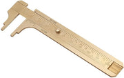 Calibro da tasca miniaturizzato - 100mm con scala mm e pollici - Misurazioni precise - Portatile - Adatto per hobby e lavoro - Compattabile.
