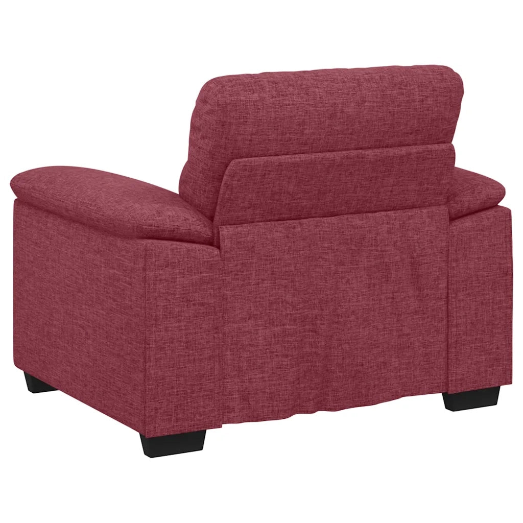 Divano Sedia-Poltrona Rosso Vino 100x81x84 cm in Tessuto