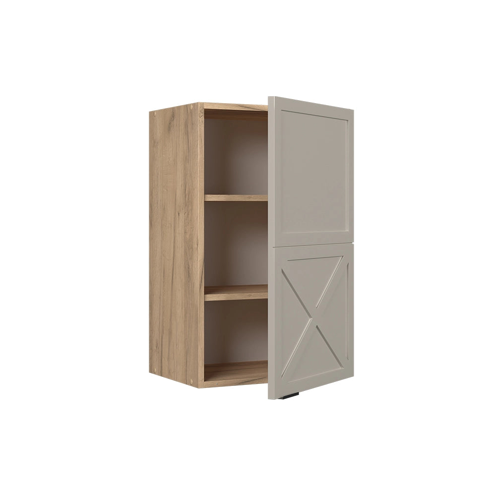 Pensile da cucina Fame-Line GrigioBeige/Rovere dorato 45 cm Vicco