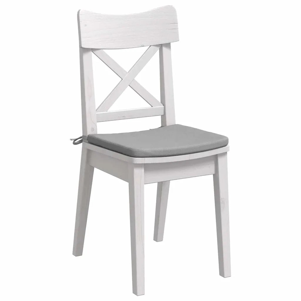 Cuscini per Seduta 4 pz | Cuscini per sedie Grigio Nuvola 40 x 40 x 3 cm Tessuto