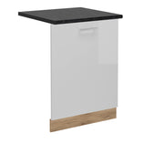 Vicco Coperchio per lavastoviglie Bianco lucido 60 cm , PL Antracite