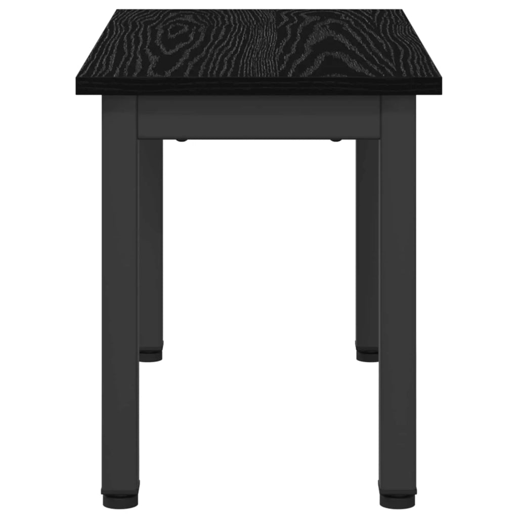 Tavolino da salotto Rovere Nero 60 x 30 x 36 cm