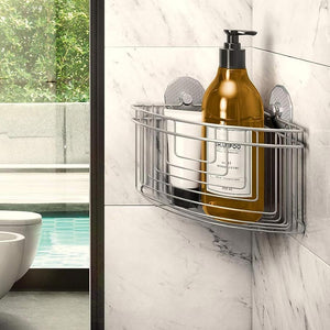 Mensola Angolare Doccia Adesiva da Appendere senza Fori Artic Metaltex