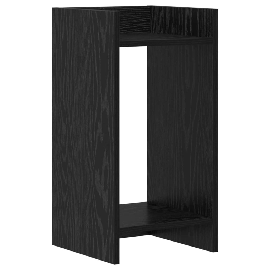 Supporto per piante Rovere Nero 30 x 30 x 60 cm 899597