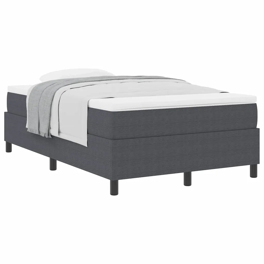 Letto a molle Grigio Scuro e Bianco 120 x 200 cm 3337458