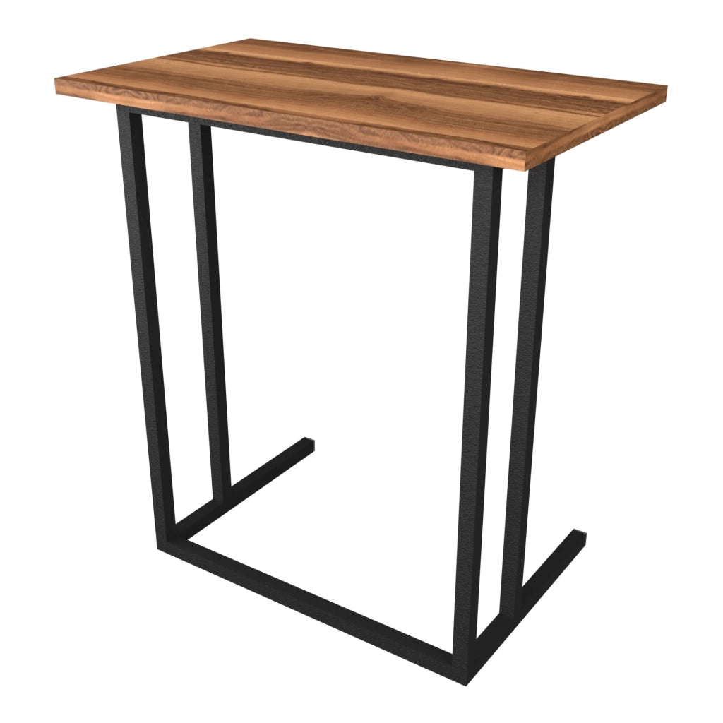 Tavolino laterale 65,5 x 60 x 35,5 cm effetto noce 03_0008609