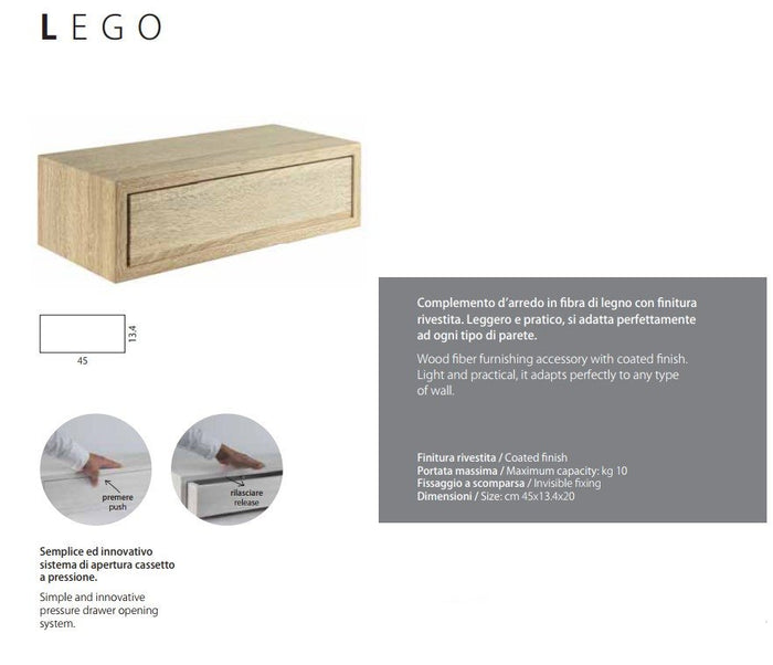 Sanitec 60047 lego rovere scuro ds