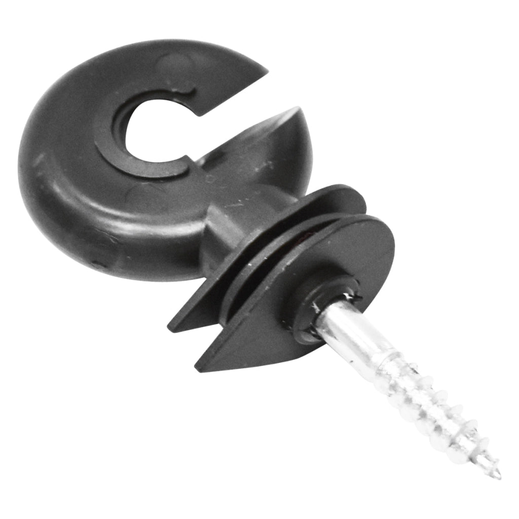 Isolatore premium ad anello compatto, diametro 5.2 mm, dimensioni 80x36 mm, per recinzione elettrica, Mezofarm