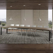 Tavolo allungabile 180/440x90 cm Everyday tortora gambe antracite