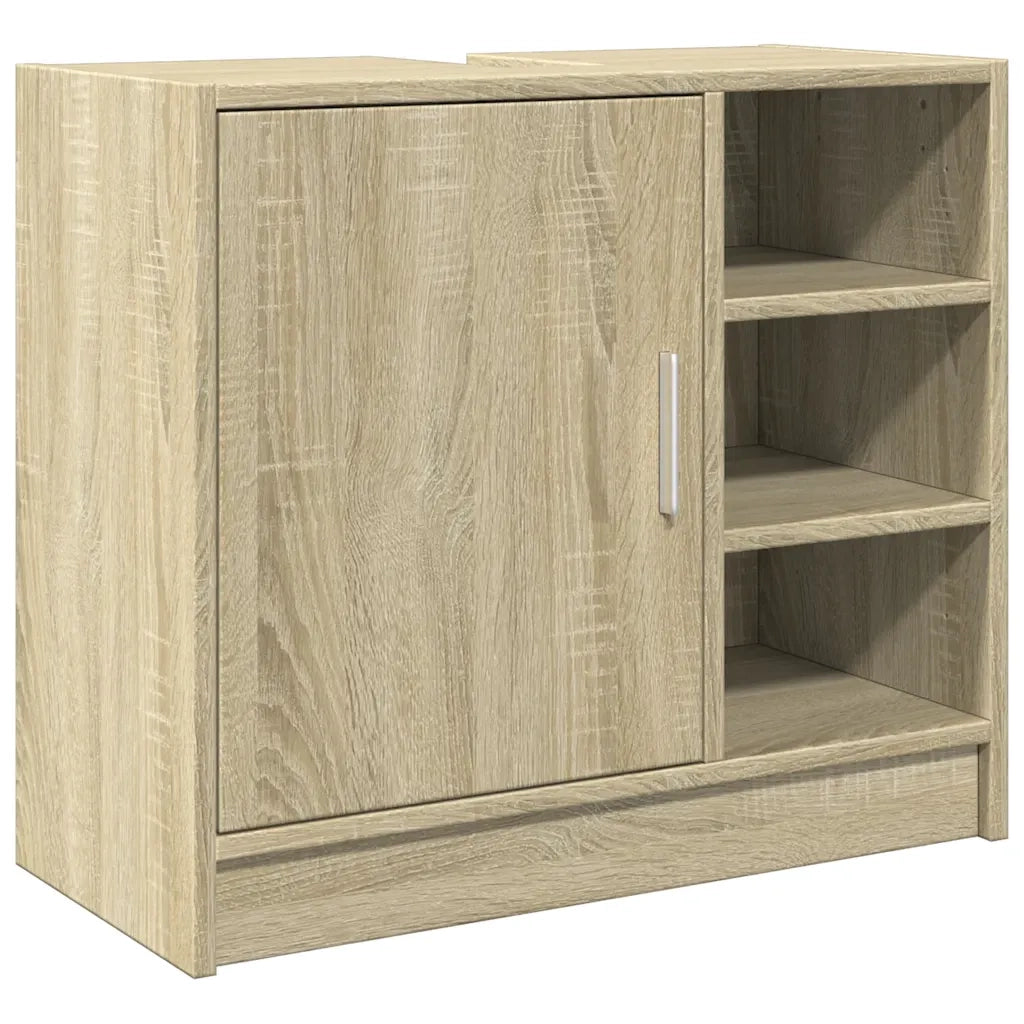 Armoire d'évier chêne sonoma 63x29x55 cm bois d'ingénierie