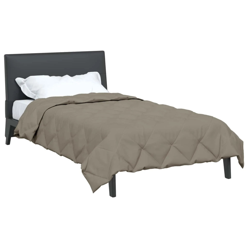 Piumone | Duvet Completo Annuale Grigio chiaro 135 x 220 cm Microfibra