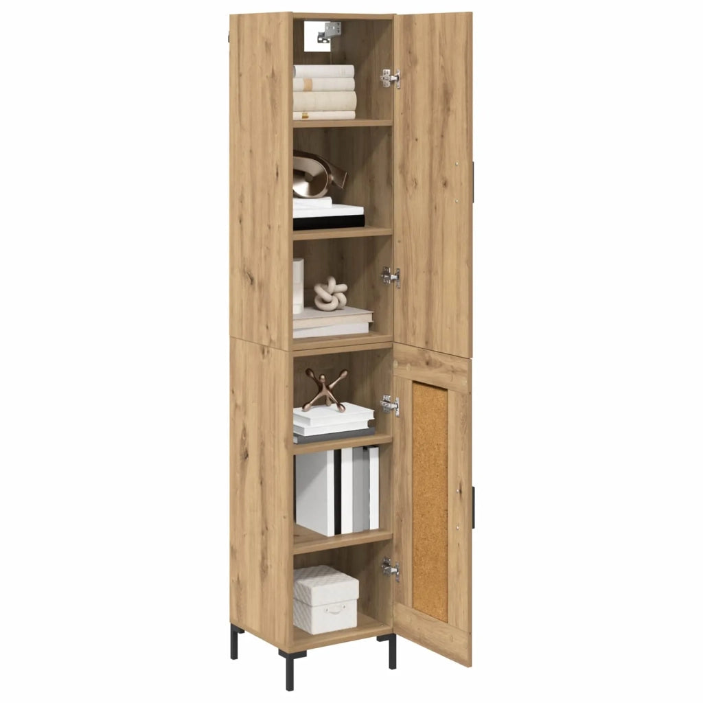Credenza | Madia | Buffet da pranzo | Armadio da pranzo Rovere artigianale 69,5 x 34 x 180 cm