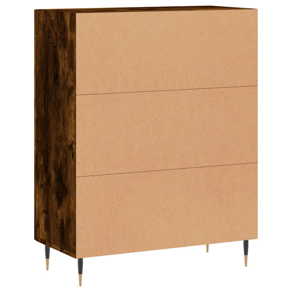 Credenza Rovere Fumo 69,5x34x90 cm in Legno Multistrato 830177
