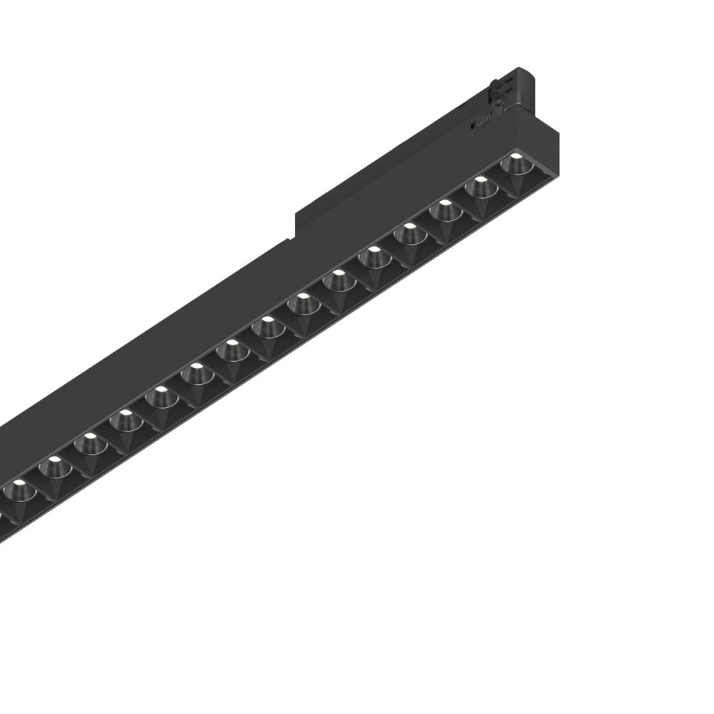 Faretto A Binario Display 26W Luce Naturale Nero Dimmerabile Ideal Lux