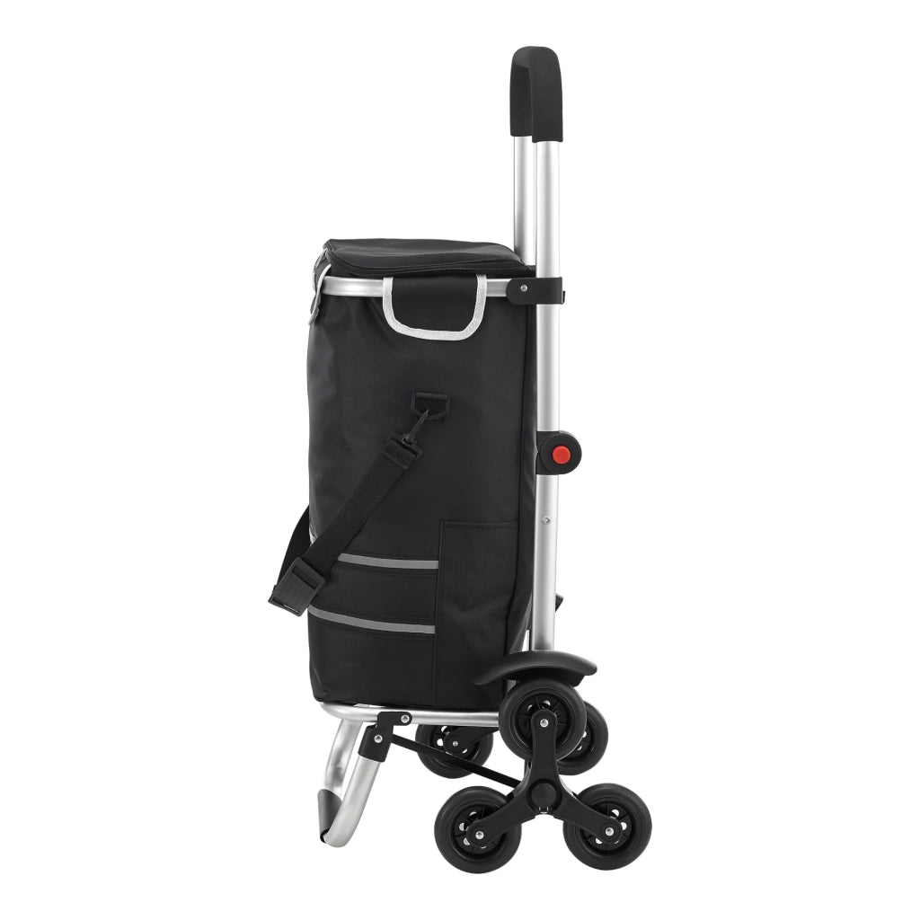 Carrello della spesa con ruote 100 x 45 x 36 cm nero 03_0009215