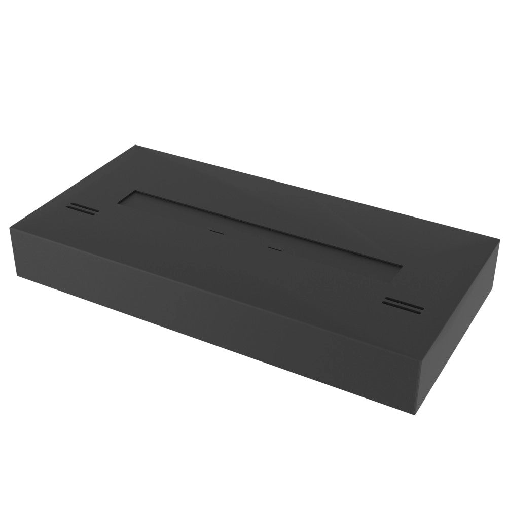 Bruciatore a bioetanolo inserto da appoggio nero opaco in inox 60cm