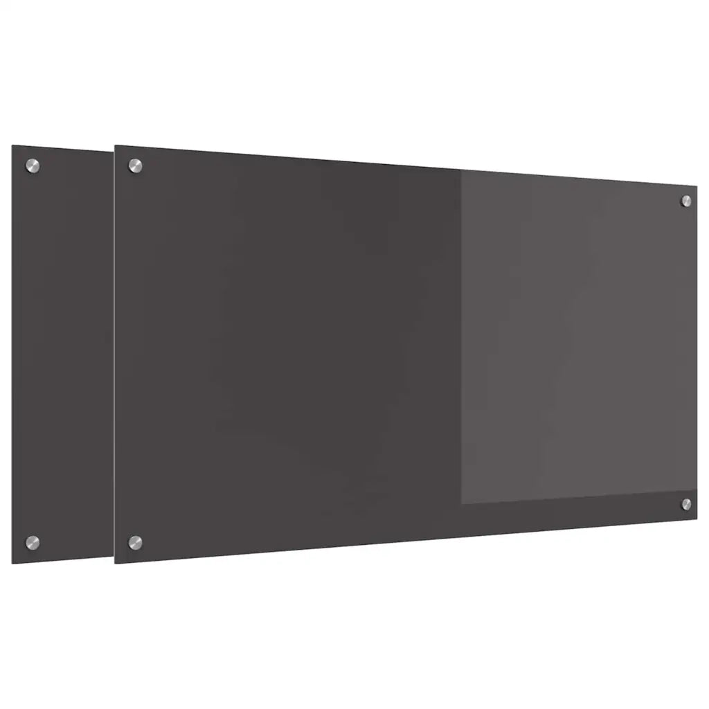 Schienale da cucina 2 pcs Grigio scuro 110 x 60 cm 3415508