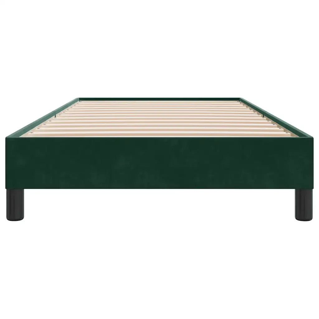 Giroletto senza Materasso Verde Scuro 100x210 cm in Velluto 4101346