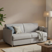 Follina, Divano Letto 2 Posti Sfoderabile Made in Italy, 160x95 cm Grigio