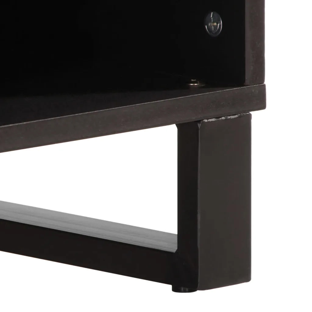 Mobile Porta TV 100x34x46 cm in Massello di Mango Grezzo