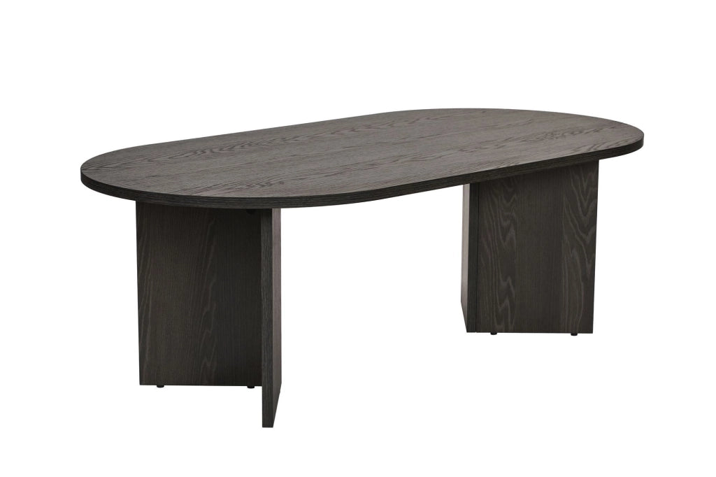 Tavolino da caffè in legno "Sabbia" - 60 x 119 x 40 cm - Nero Chiaro
