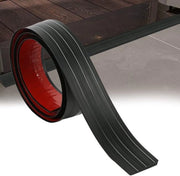 Profilo di transizione in silicone self-adesivo per pavimenti, larghezza 5cm, altezza 1cm per porte (200x5x1cm, nero)