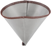 Filtro per caffè riciclabile - Filtro a cono per caffè - Acciaio inossidabile - Finitura fine - Senza carta - Facile da pulire - Drip caffè
