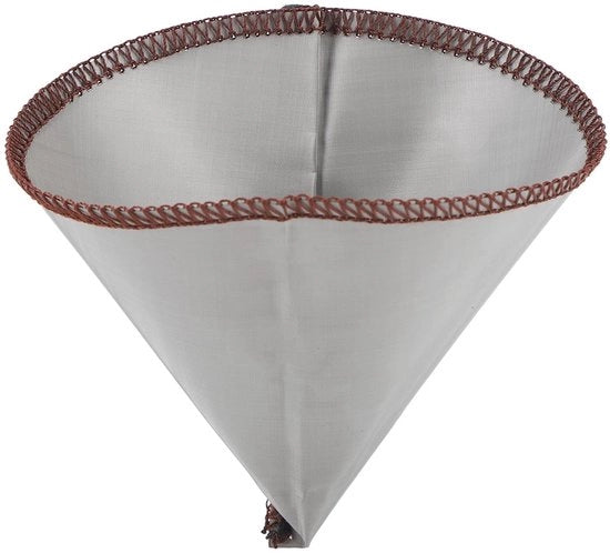 Filtro per caffè riciclabile - Filtro a cono per caffè - Acciaio inossidabile - Finitura fine - Senza carta - Facile da pulire - Drip caffè