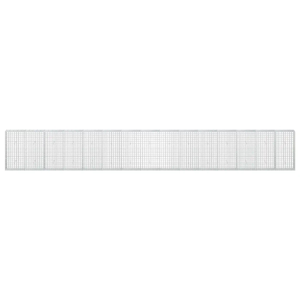 Gabione con Filo da 3,5 mm e Rete da 5x10 cm 750x30x100 cm 3462729