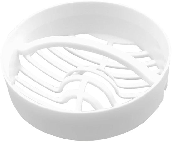 Zeef per doccia, zeef per vasca da bagno, 1 pezzo filtro capelli bianco, sostituzione zeefklep doccia, filtro capelli zeefinzestuk sifone di scarico, filtro capelli inzestuk in plastica