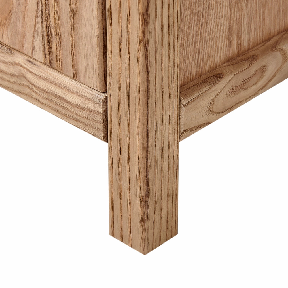 Credenza in legno con cassettiera 5 cassetti legno chiaro stile rustico