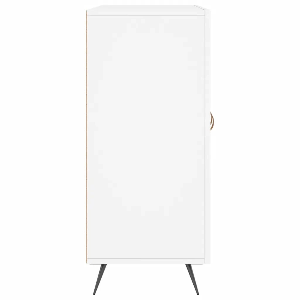 Credenza-Buffet-Armadio da cucina Bianca 90x34x80 cm in Legno Multistrato 927135
