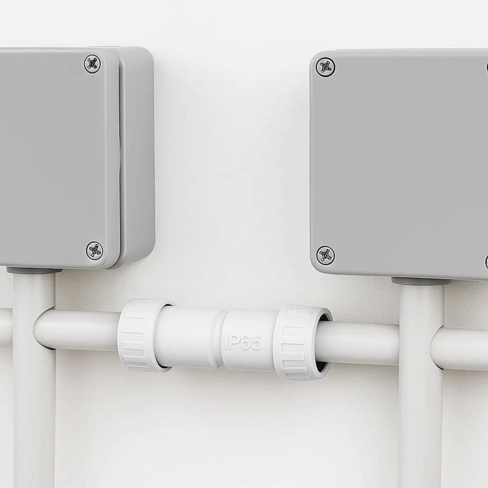 Faeg raccordo tubo rigido manicotto ip65 vari diametri tecnopolimero grigio *** diametro 25 millimetri, confezione 1