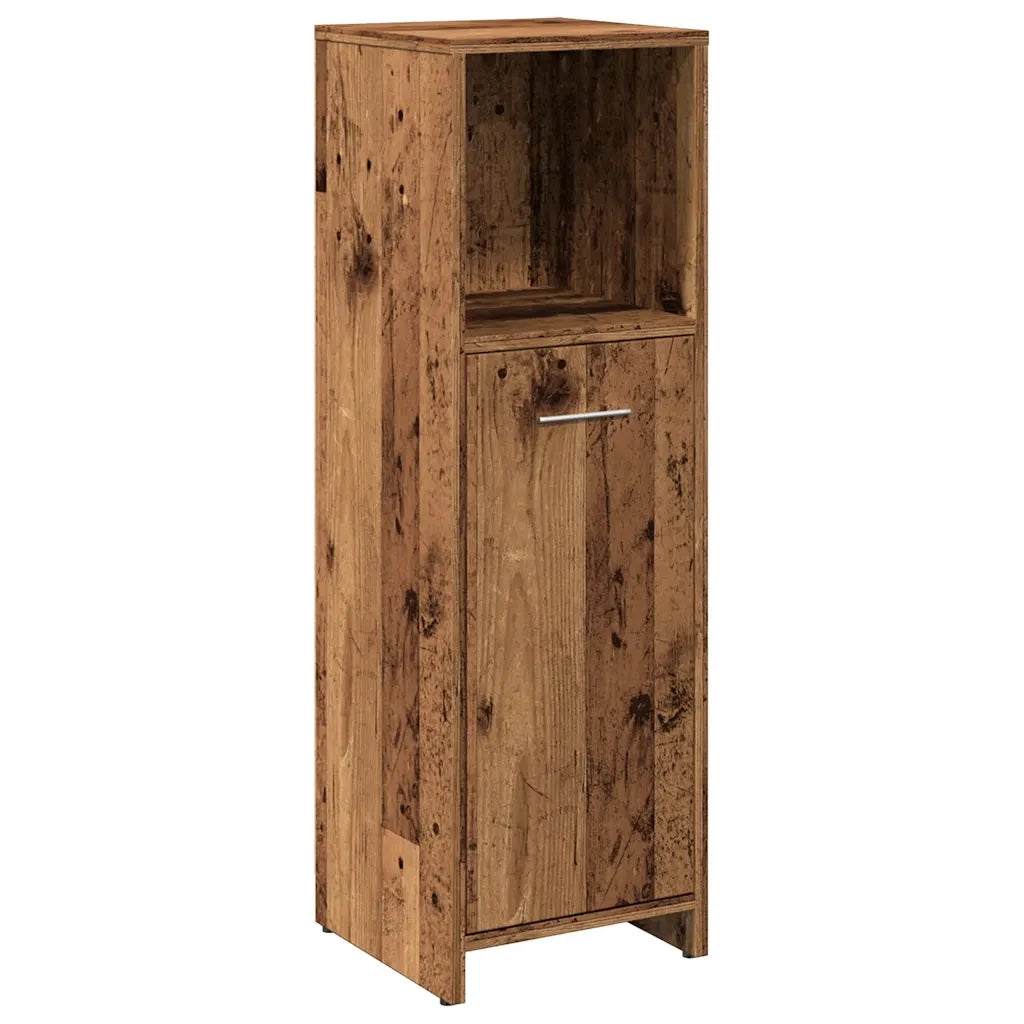 Mobile da Bagno Legno Antico 30x30x95 cm in Legno Multistrato 856033