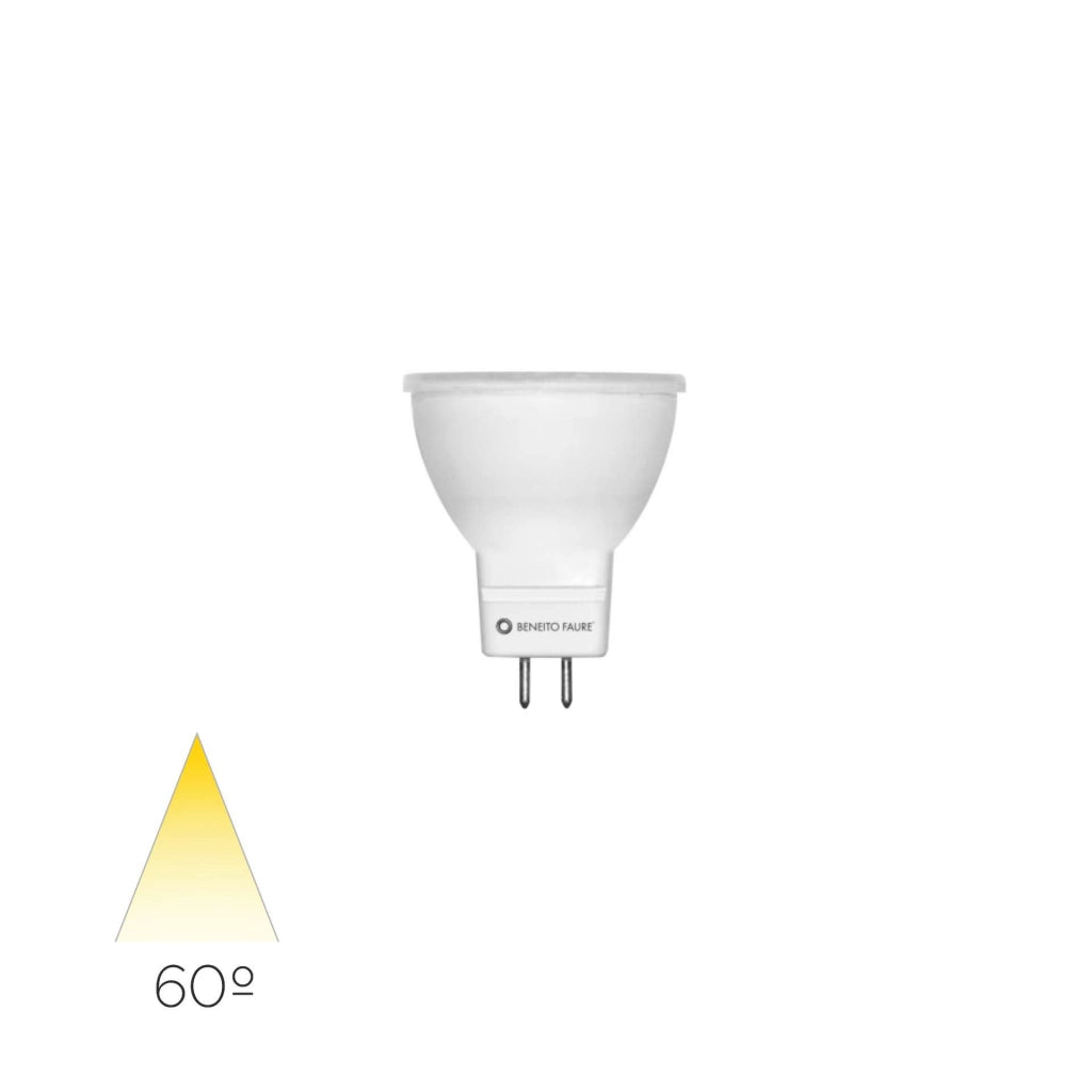 Lampadina LED Dicroica Tutto MR11 4W 4000K 260lm 60º 12V Bianco - Beneito & Faure, Soluzione Illuminotecnica ad Alta Efficienza