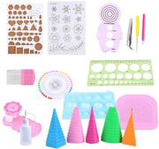 Kit di Quilling Completo - Strumenti di Quilling - Tavola di Quilling - Modelli di Quilling - Strumenti di Quilling - Strumento Creativo DIY - Arte del Papier-Mâché