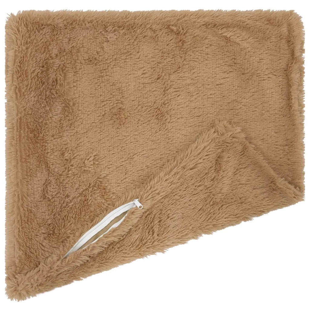 Cuscino con cuscino HEERLEN 2 pz Tortora Fleece PV 923717