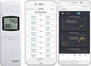 Termometro e Igrometro Digitale Senza Fili - Misuratore di Temperatura e Umidità Indoor e Outdoor