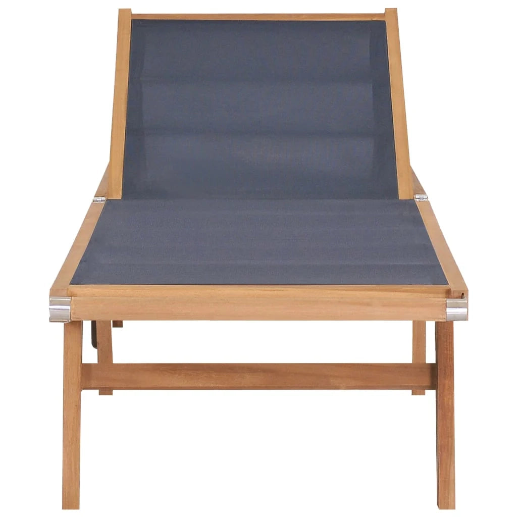 Lettini prendisole pieghevoli con ruote 2 pezzi teak e textilene 02_0011955
