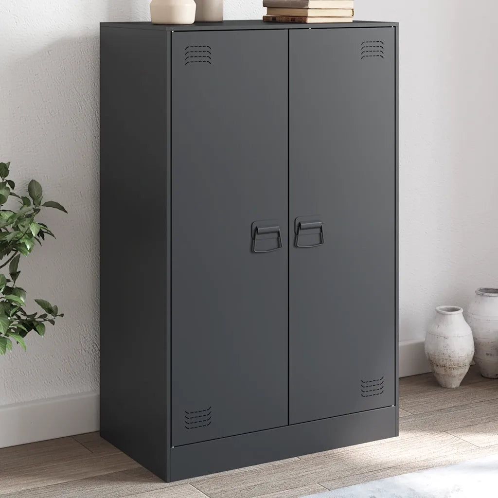 Credenza-Buffet-Armadio da cucina Antracite 67x39x107 cm in Acciaio 912364