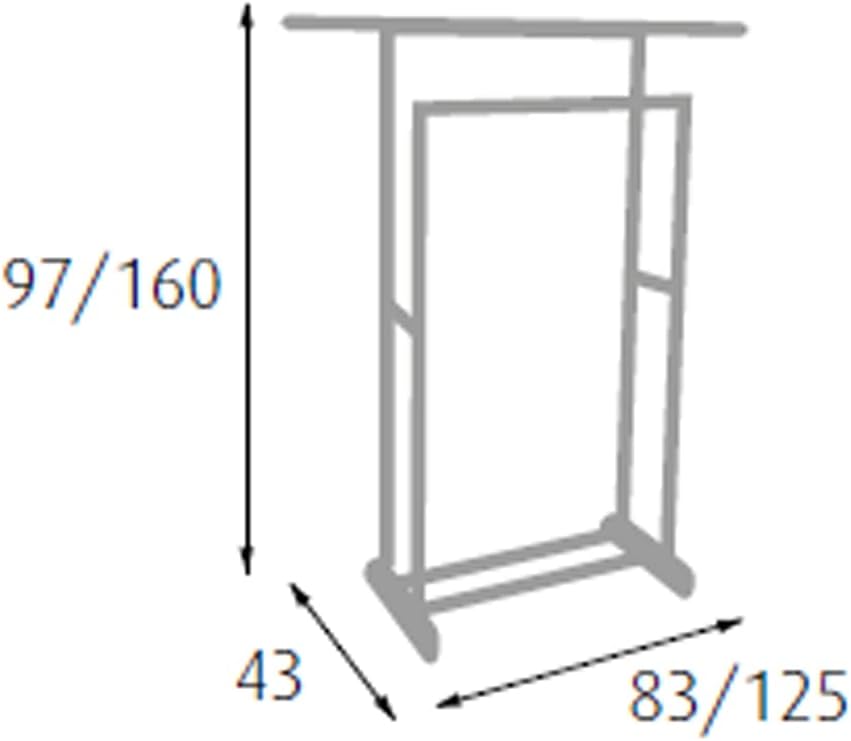 S1407133 - Stender doppio estensibile con ruote