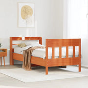 Letto senza Materasso Marrone Cera 75x190 cm in Legno di Pino 3307031