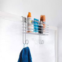 Cestello con Ganci da Bagno da Appendere Box Doccia Radiatore Metaltex