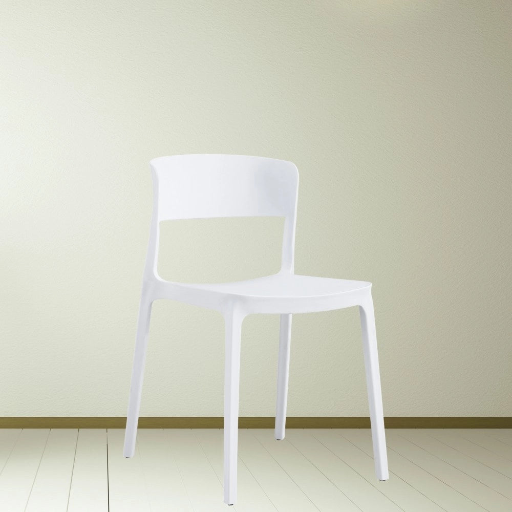 Sedia diaspro polipropilene 46x51x74 cm bianco
